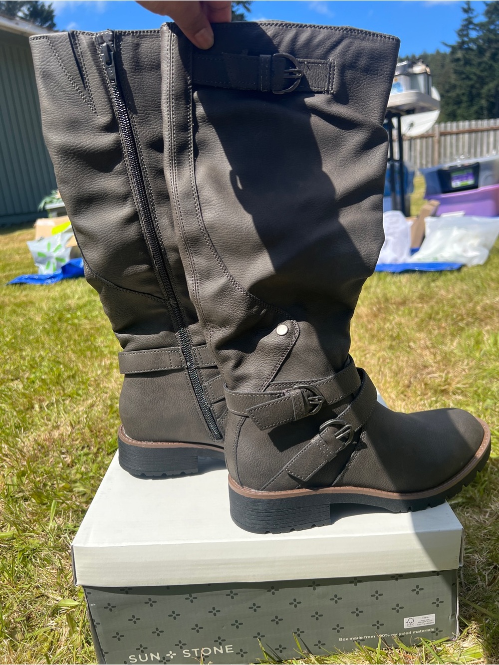 Sun + Stone Brinley Gray Boots
